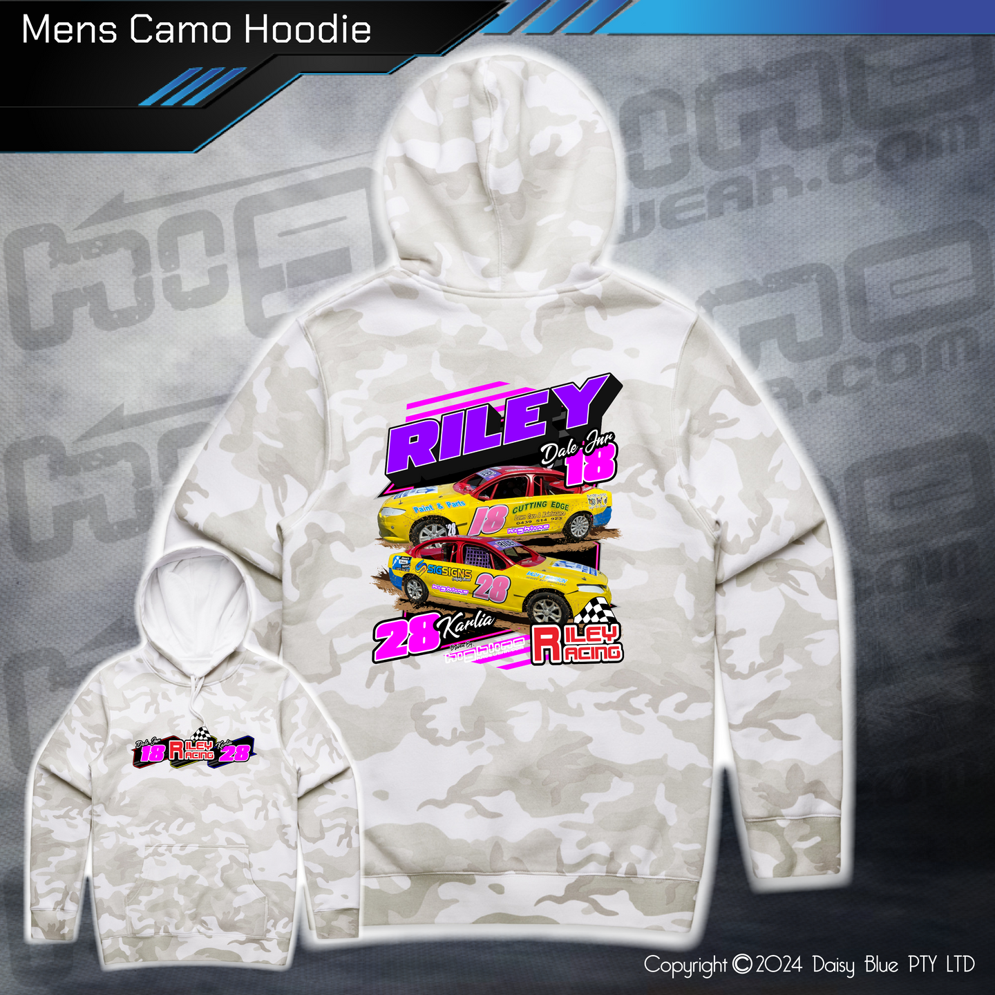 Camo Hoodie - Riley Racing
