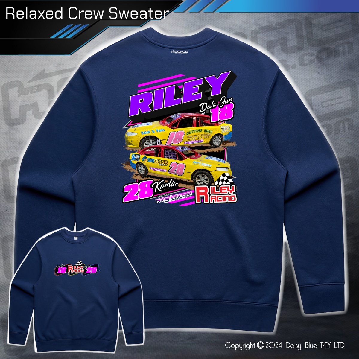 Relaxed Crew Sweater - Riley Racing – Highline Racewear