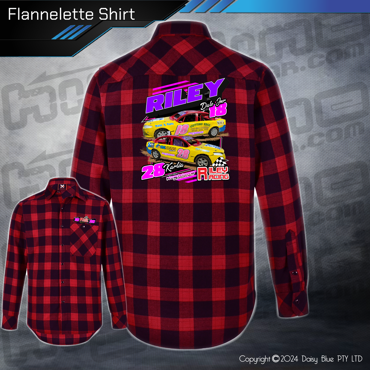 Flannelette Shirt - Riley Racing