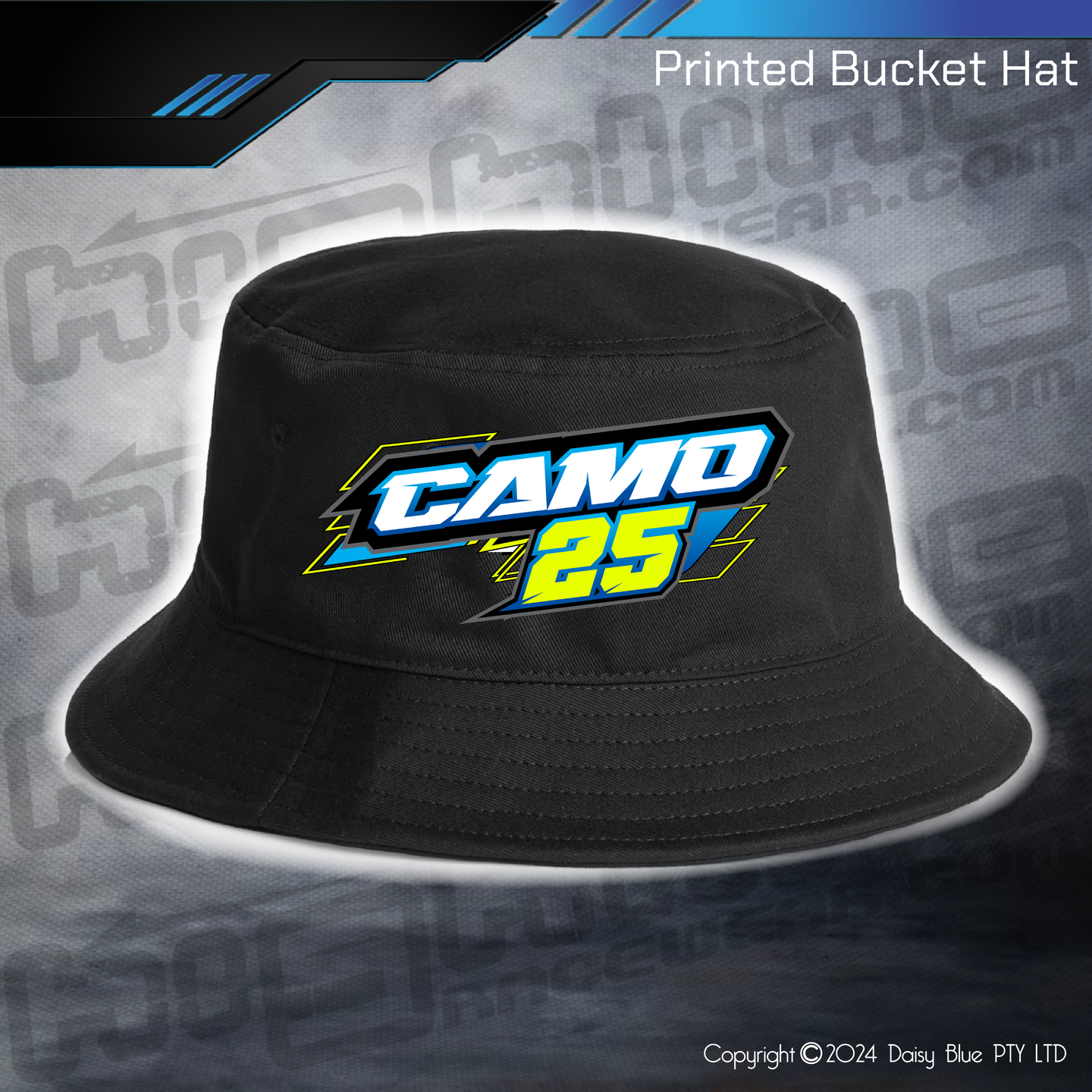 Printed Bucket Hat - Cameron Dike