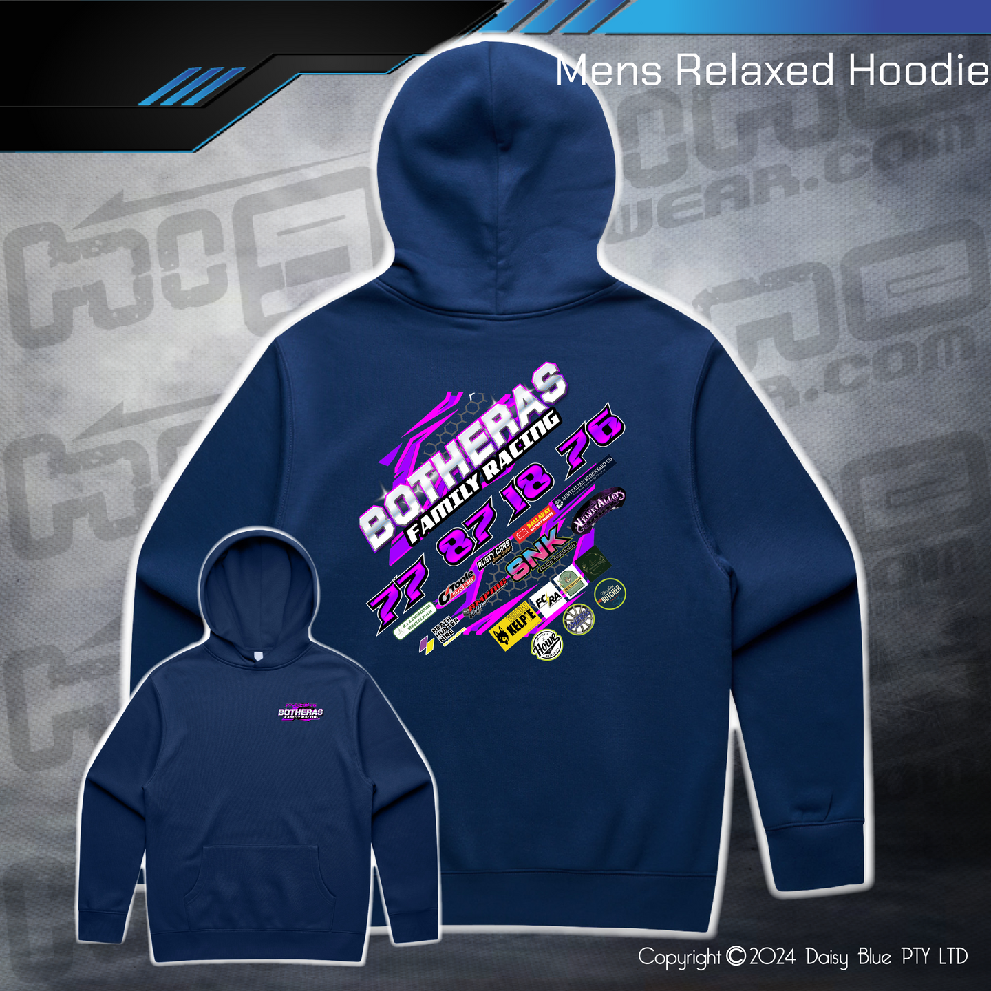 Relaxed Hoodie - Botheras Family Racing