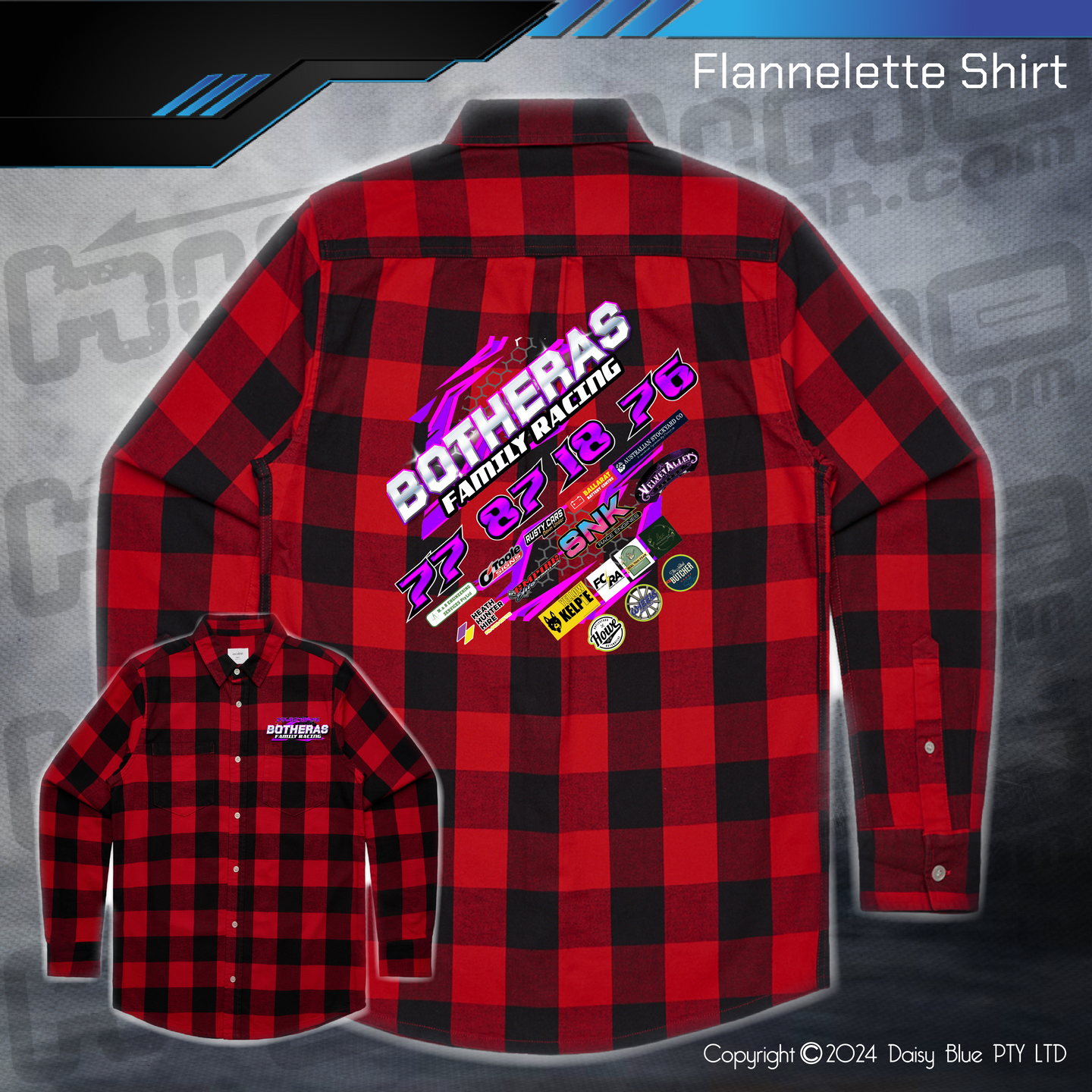 Flannelette Shirt - Botheras Family Racing
