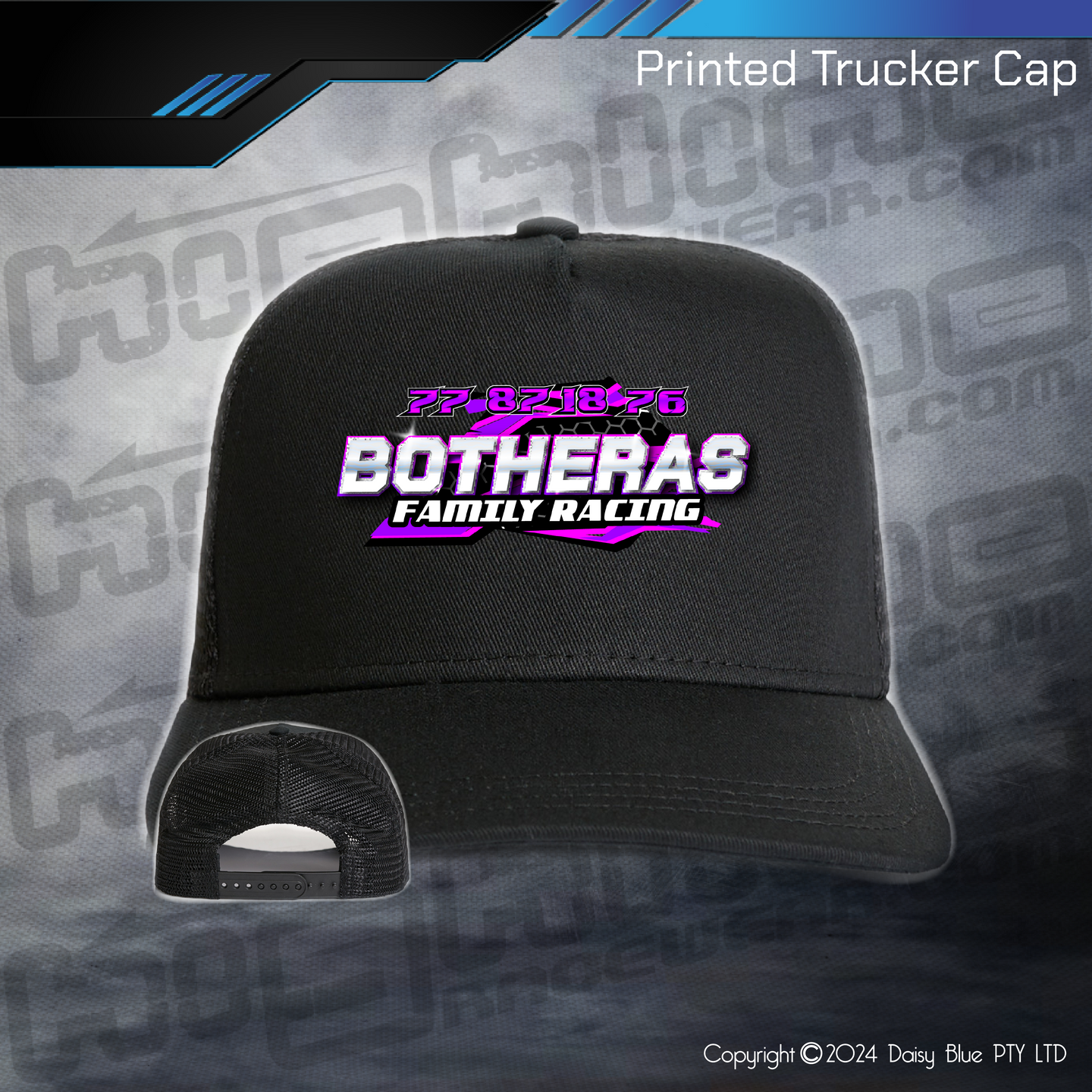 Printed Trucker Cap - Botheras Family Racing
