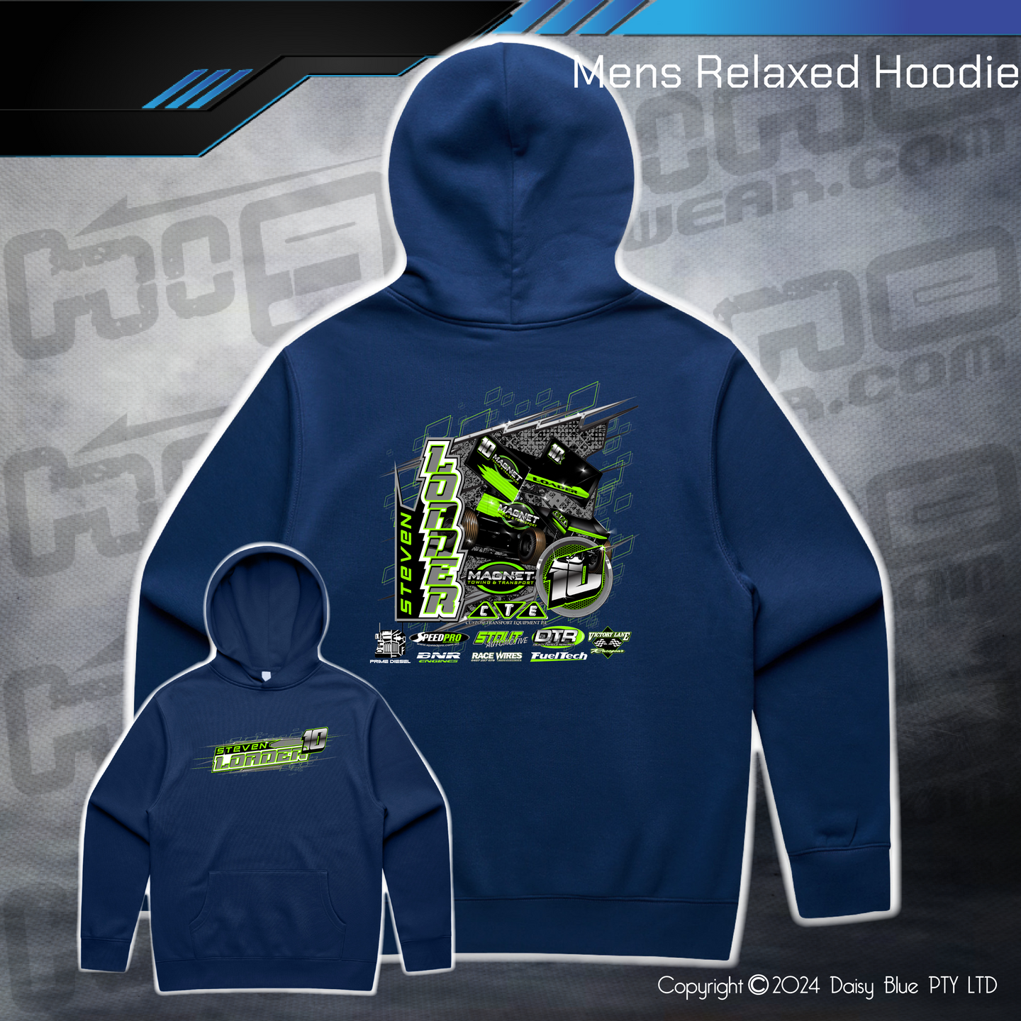 Relaxed Hoodie - Steve Loader Sports Sedan