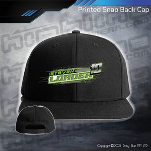 Printed Snap Back CAP Steve Loader Sprint Car