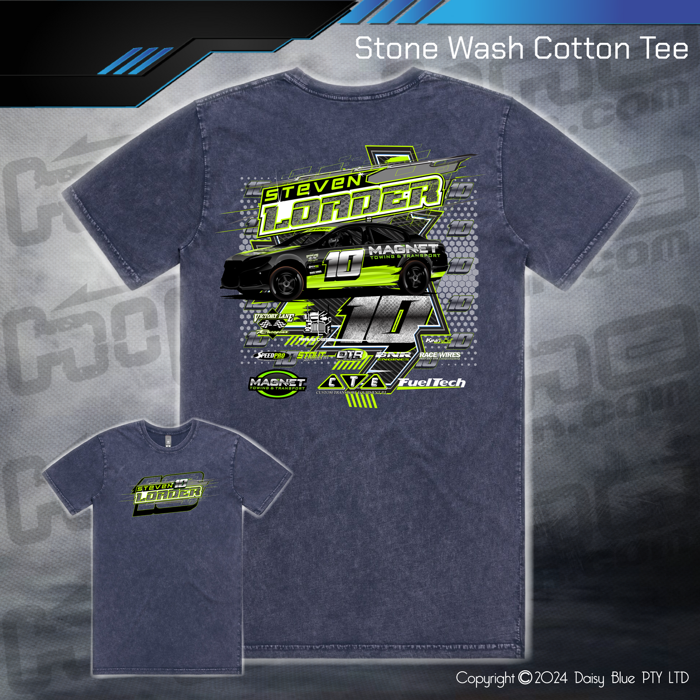 Stonewash Tee - Steve Loader Sports Sedan