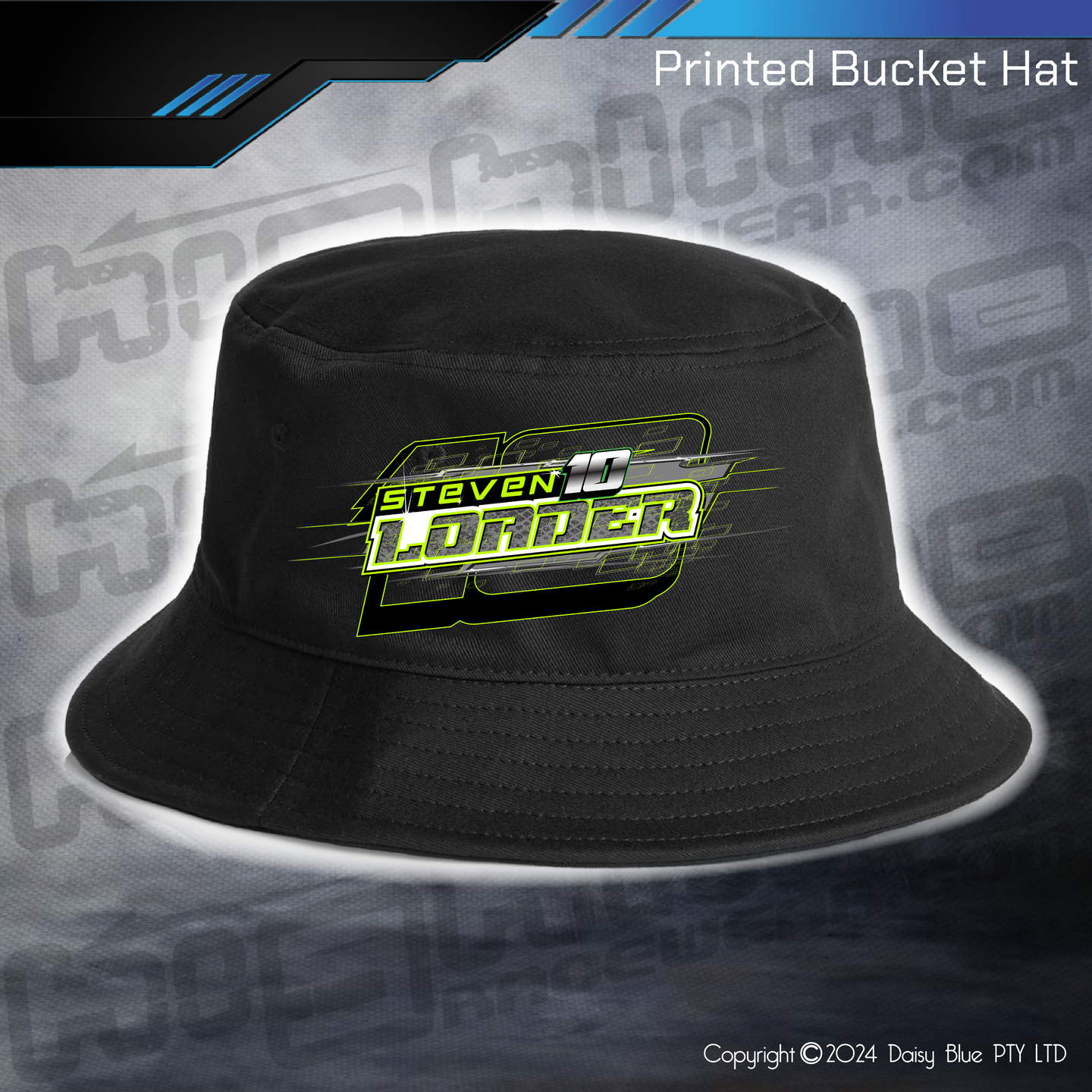 Printed Bucket Hat - Steve Loader Sports Sedan