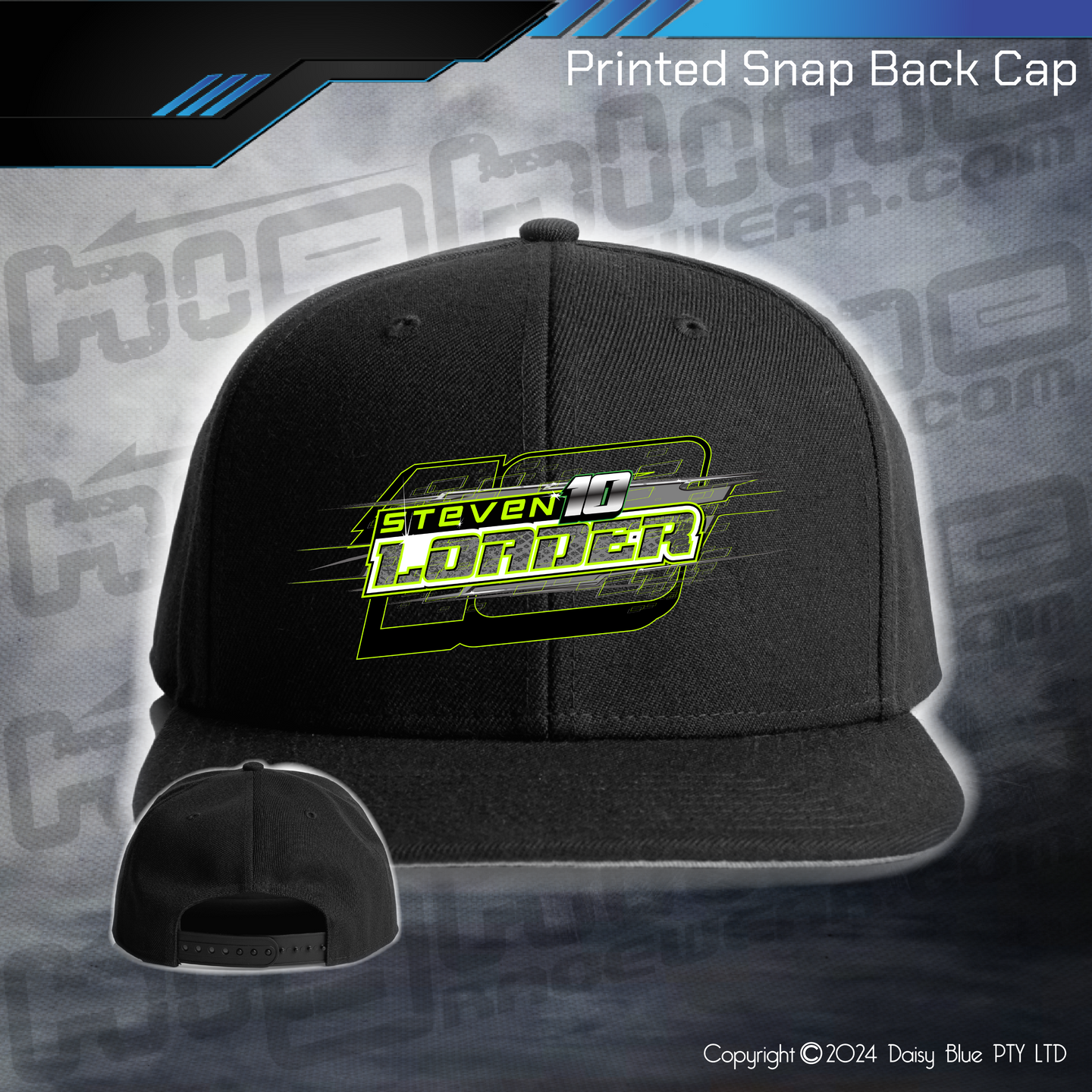 Printed Snap Back CAP - Steve Loader Sports Sedan