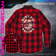 Load image into Gallery viewer, Flannelette Shirt - Mint Pig Streetie Revival
