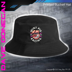 Printed Bucket Hat - Mint Pig Streetie Revival