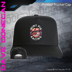 Printed Trucker Cap -  Mint Pig Streetie Revival