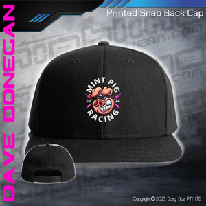 Printed Snap Back CAP - Mint Pig Streetie Revival