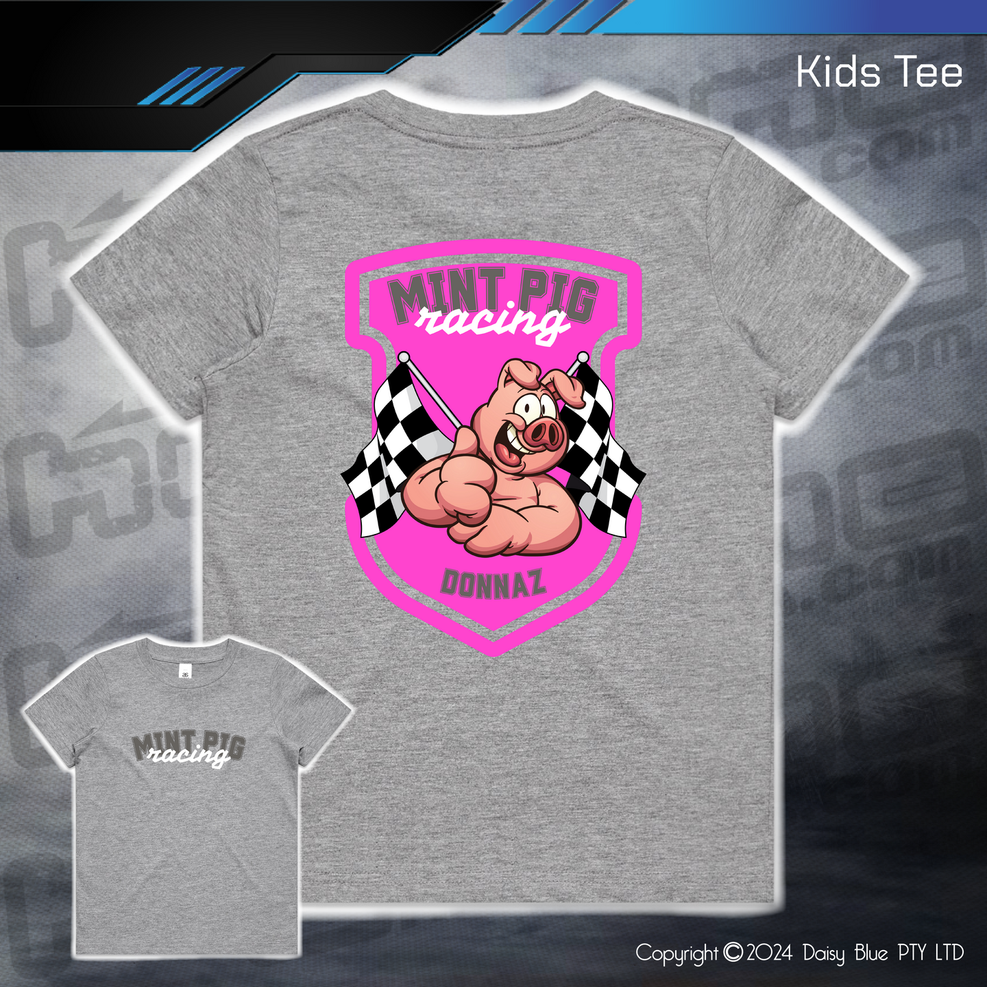 KIDS/YOUTH Tee - Mint Pig Streetie Revival