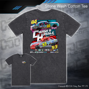 Stonewash Tee - Crash N Hassle Racing