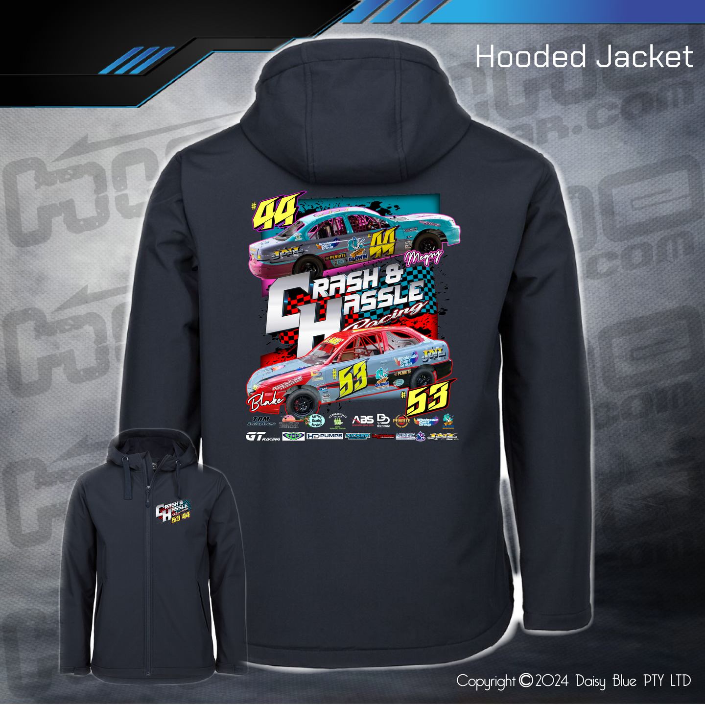 Hooded Jacket - Crash N Hassle Racing