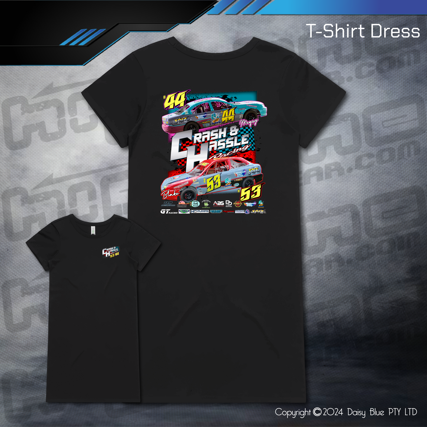 T-Shirt Dress - Crash N Hassle Racing