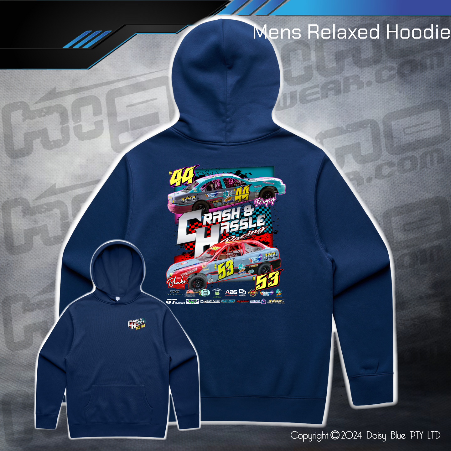 Relaxed Hoodie - Crash N Hassle Racing