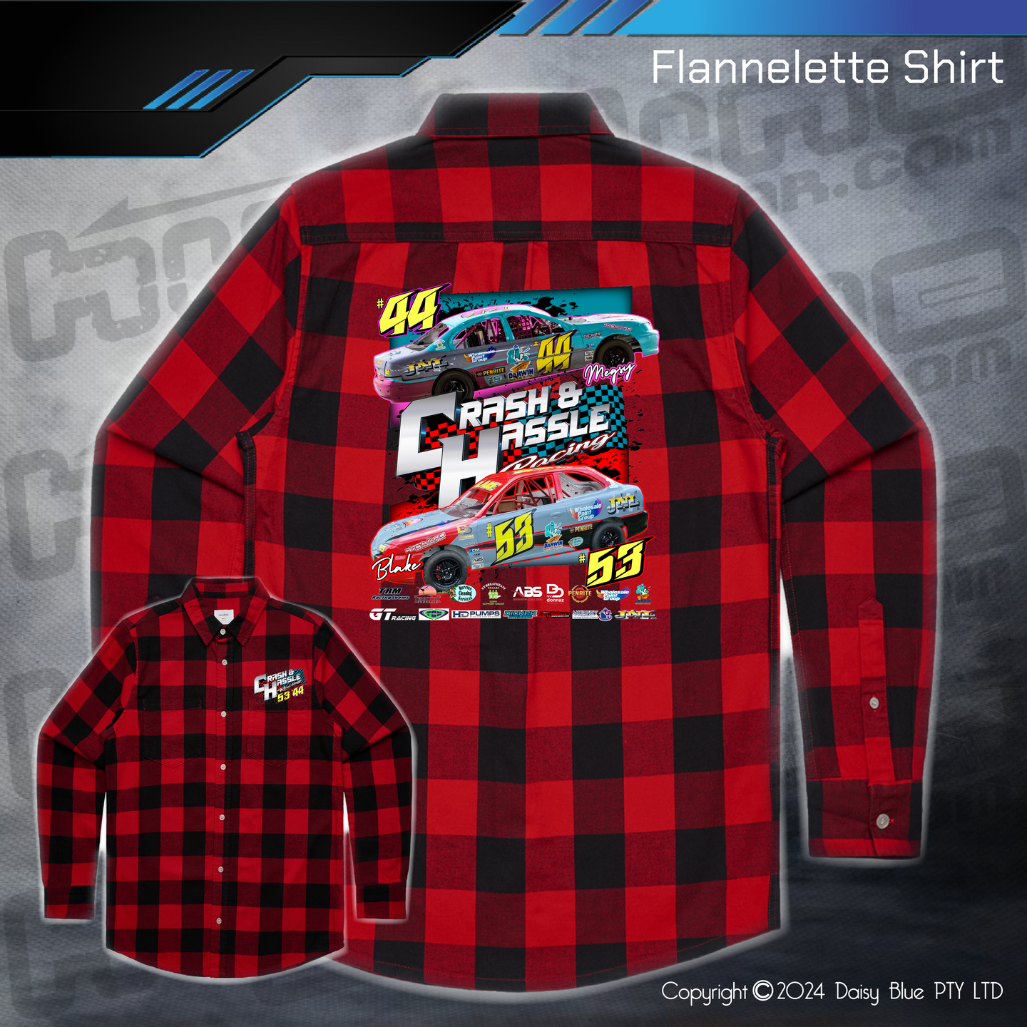 Flannelette Shirt - Crash N Hassle Racing