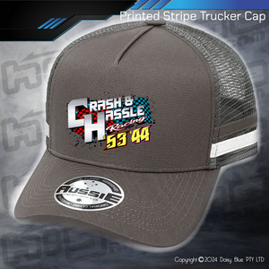 STRIPE Trucker Cap - Crash N Hassle Racing