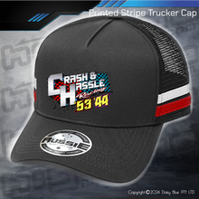 Load image into Gallery viewer, STRIPE Trucker Cap - Crash N Hassle Racing
