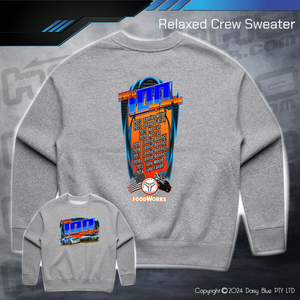 Relaxed Crew Sweater - 100 Lap Derby 2024