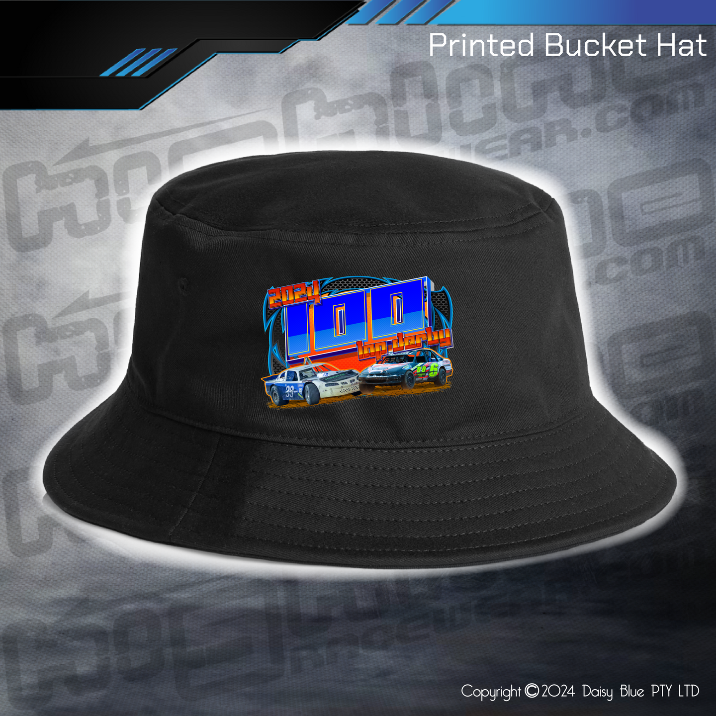 Printed Bucket Hat - 100 Lap Derby 2024