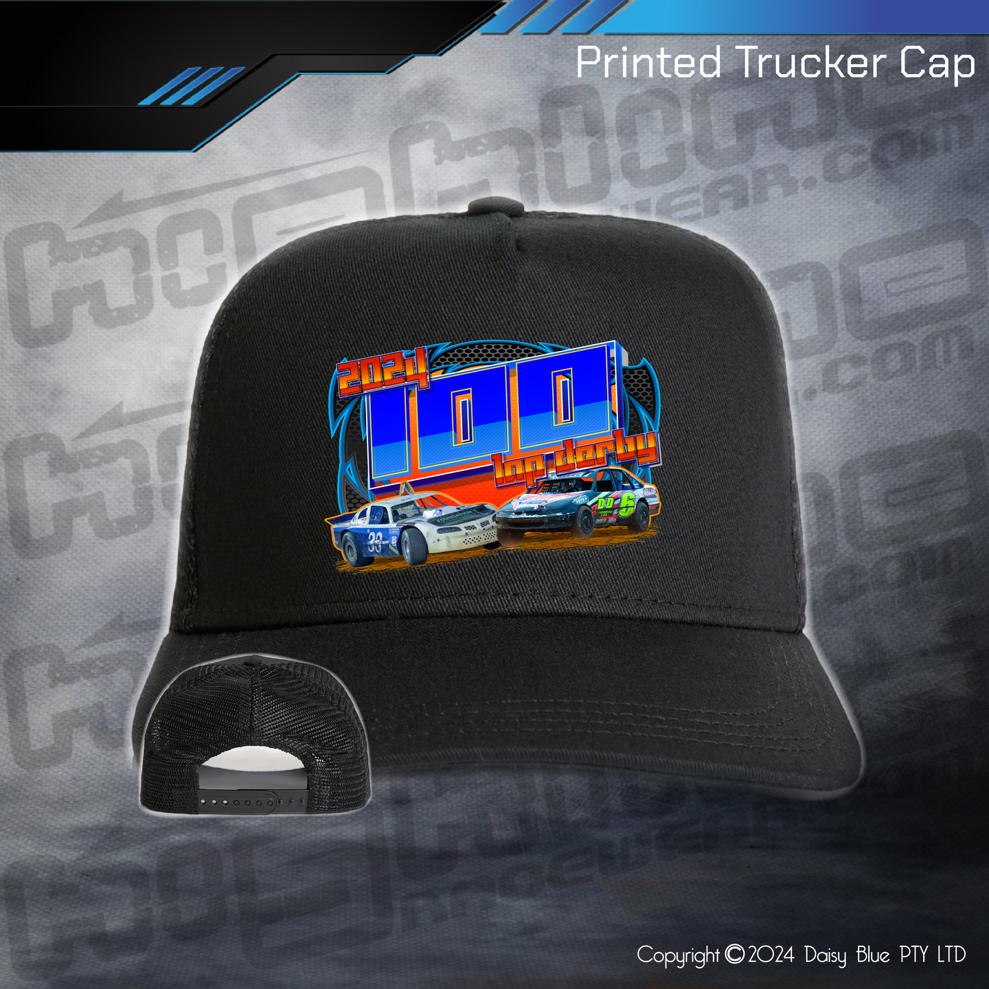 Printed Trucker Cap - 100 Lap Derby 2024
