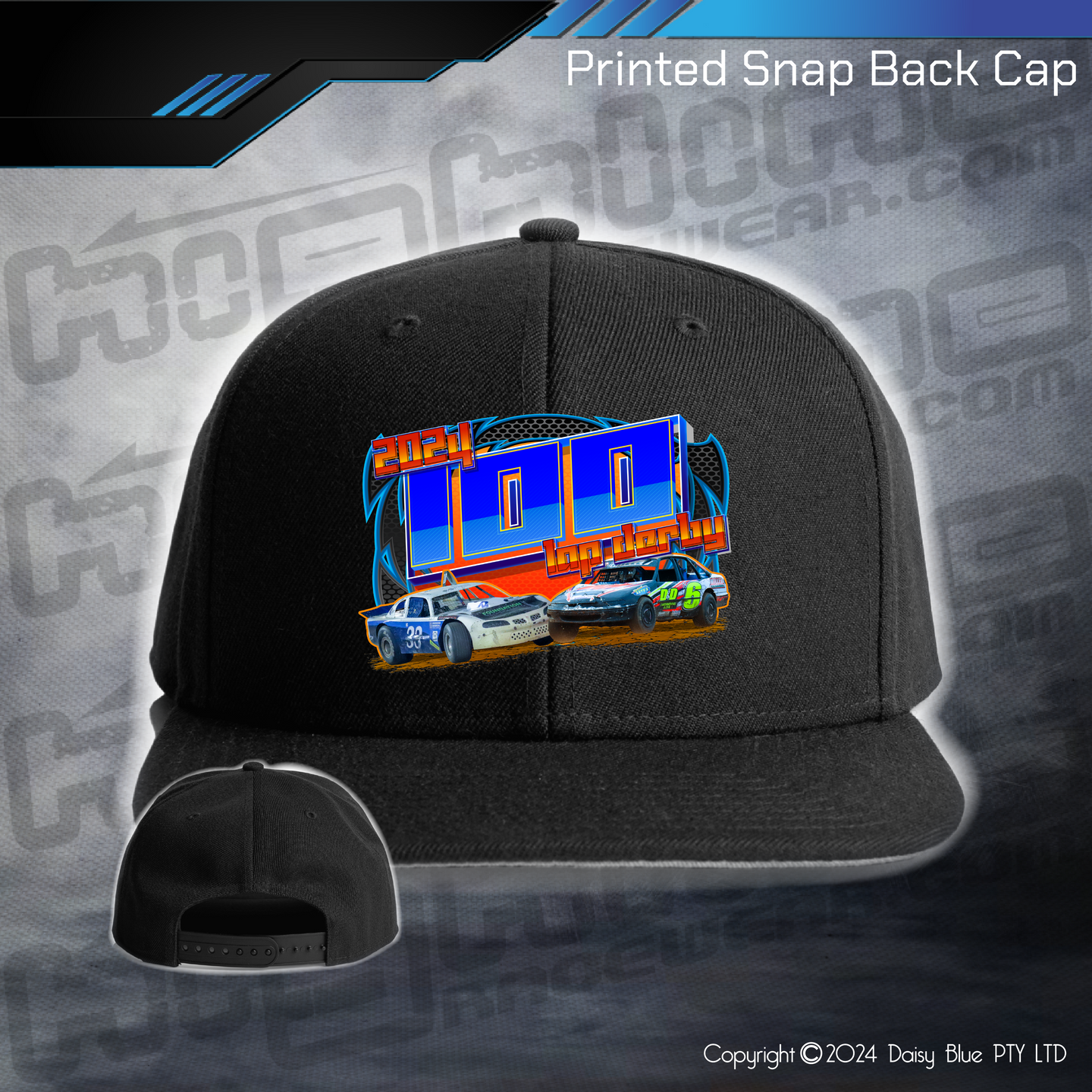 Printed Snap Back CAP - 100 Lap Derby 2024