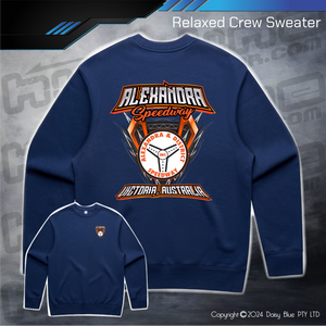 Relaxed Crew Sweater - Alexandra Speedway