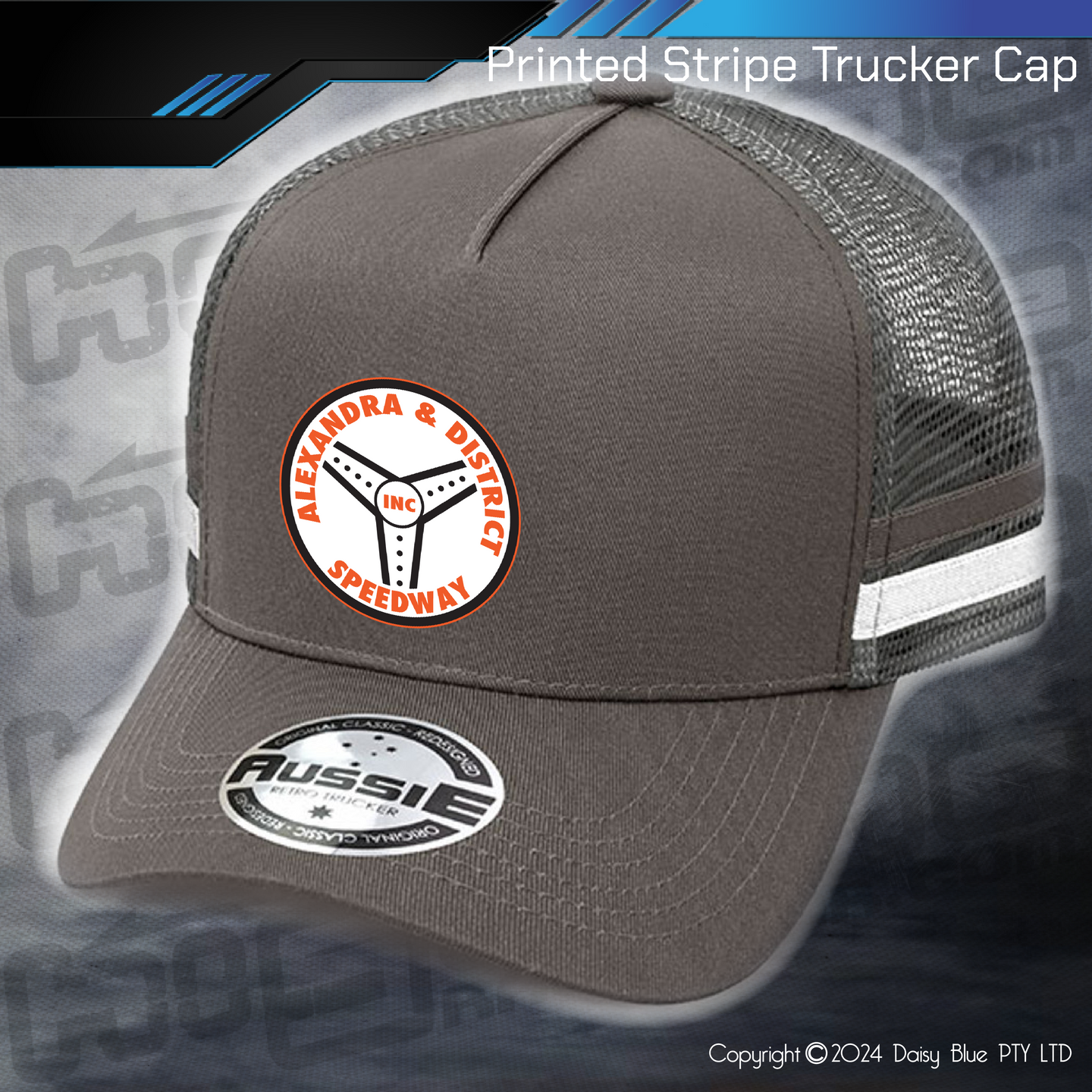 STRIPE Trucker Cap - Alexandra Speedway