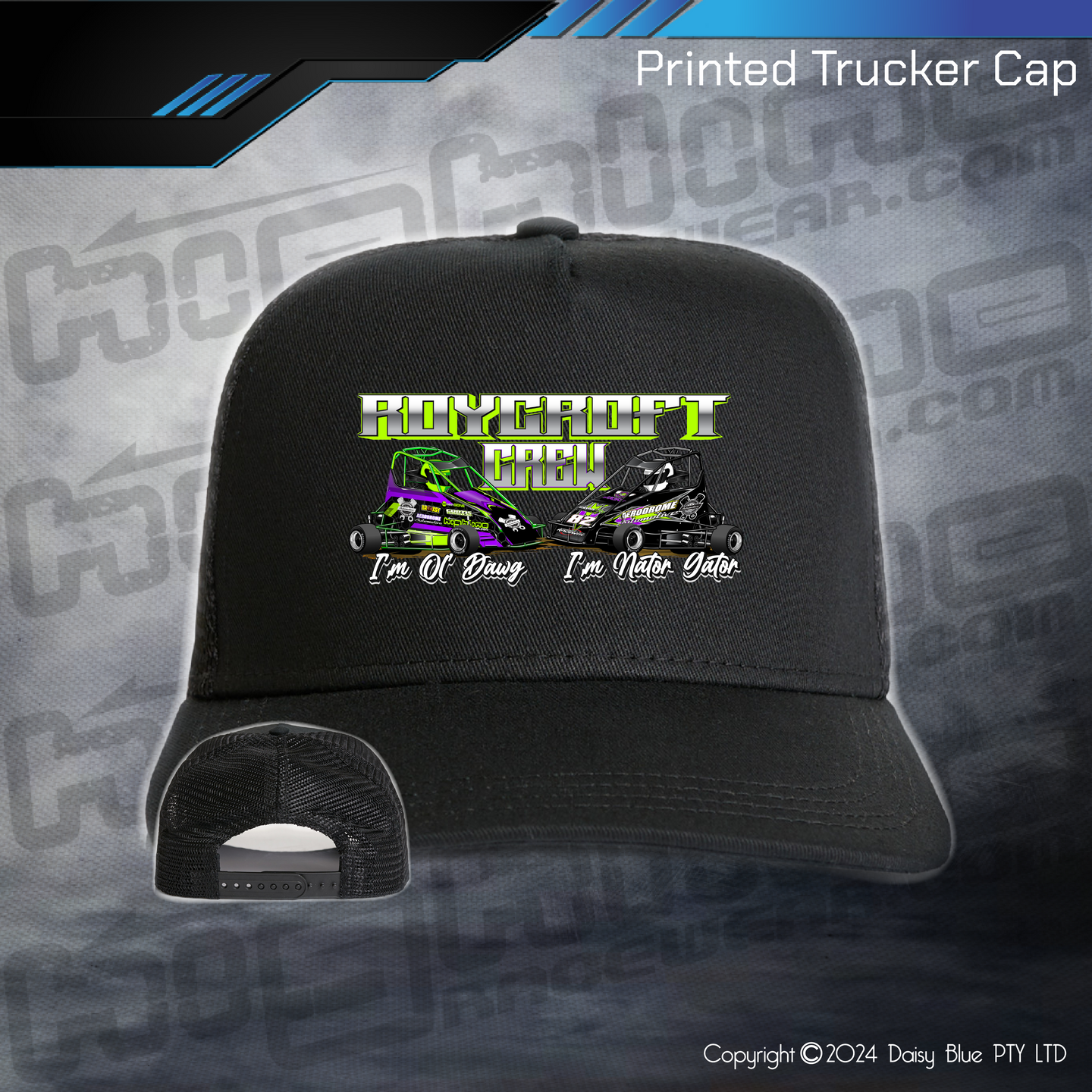 Printed Trucker Cap - Roycroft Brothers