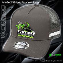 Load image into Gallery viewer, STRIPE Trucker Cap - Nate 'GATOR' Roycroft
