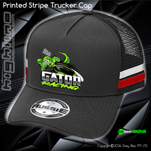 Load image into Gallery viewer, STRIPE Trucker Cap - Nate 'GATOR' Roycroft
