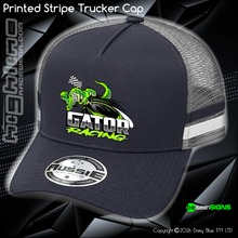 Load image into Gallery viewer, STRIPE Trucker Cap - Nate 'GATOR' Roycroft
