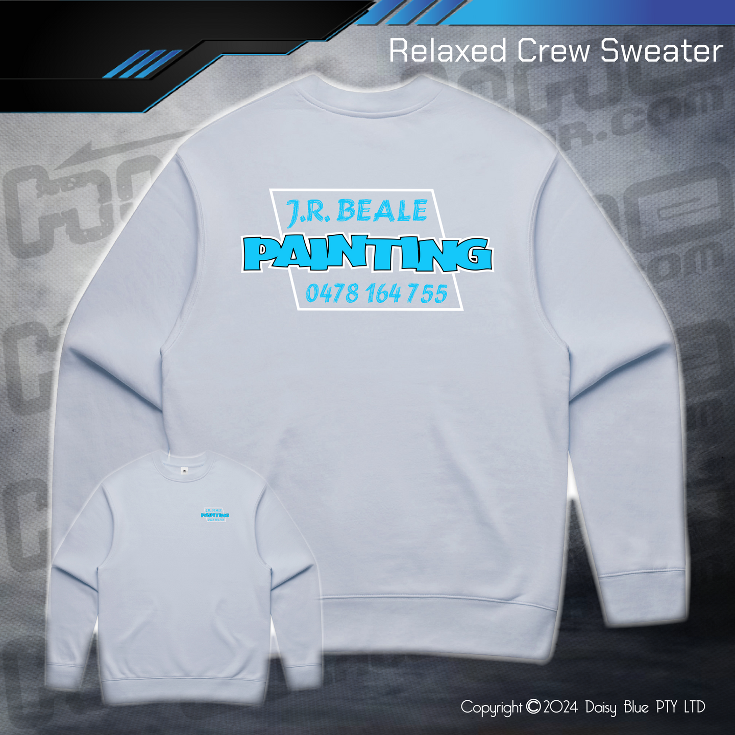 Relaxed Crew Sweater - J.R. BEALE PAINTING