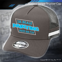 Load image into Gallery viewer, STRIPE Trucker Cap - J.R. BEALE PAINTING
