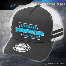 Load image into Gallery viewer, STRIPE Trucker Cap - J.R. BEALE PAINTING
