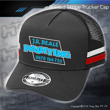 Load image into Gallery viewer, STRIPE Trucker Cap - J.R. BEALE PAINTING
