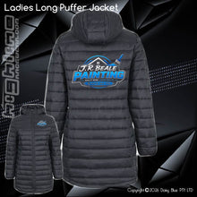 Load image into Gallery viewer, Ladies Long Puffer Jacket - J.R Beale Painting
