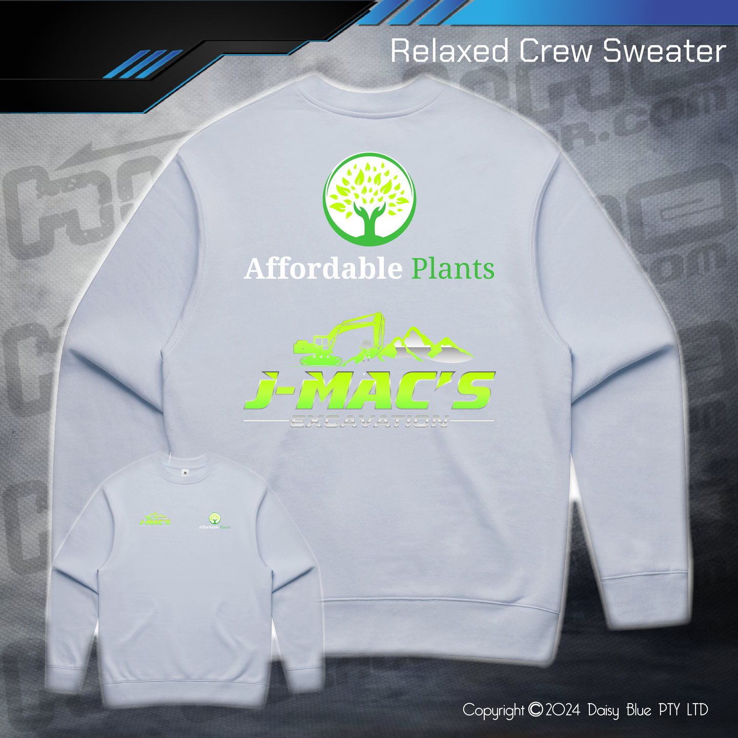 Relaxed Crew Sweater - JMAC Excavations/Affordable Plants