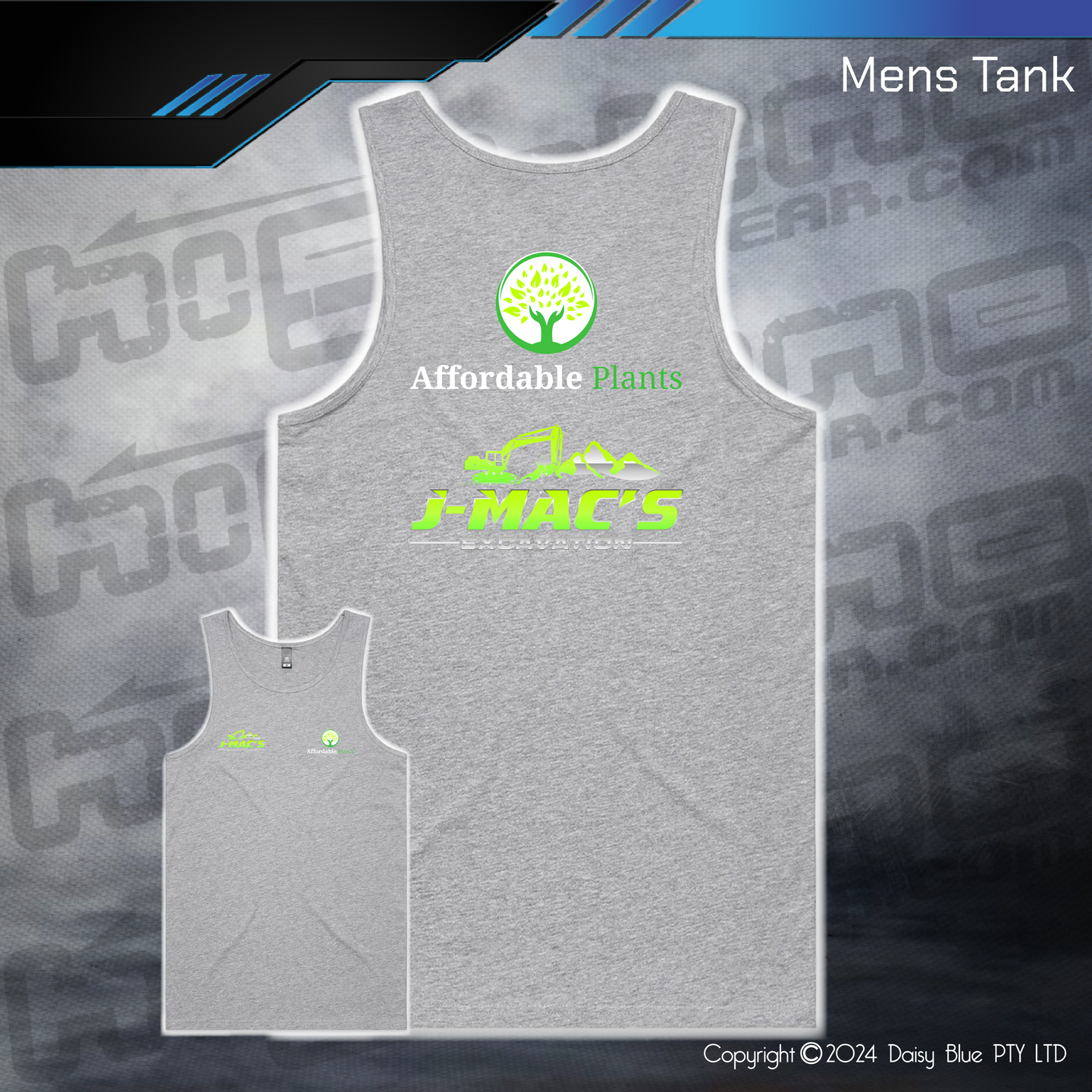 Mens/Kids Tank - JMAC Excavations/Affordable Plants