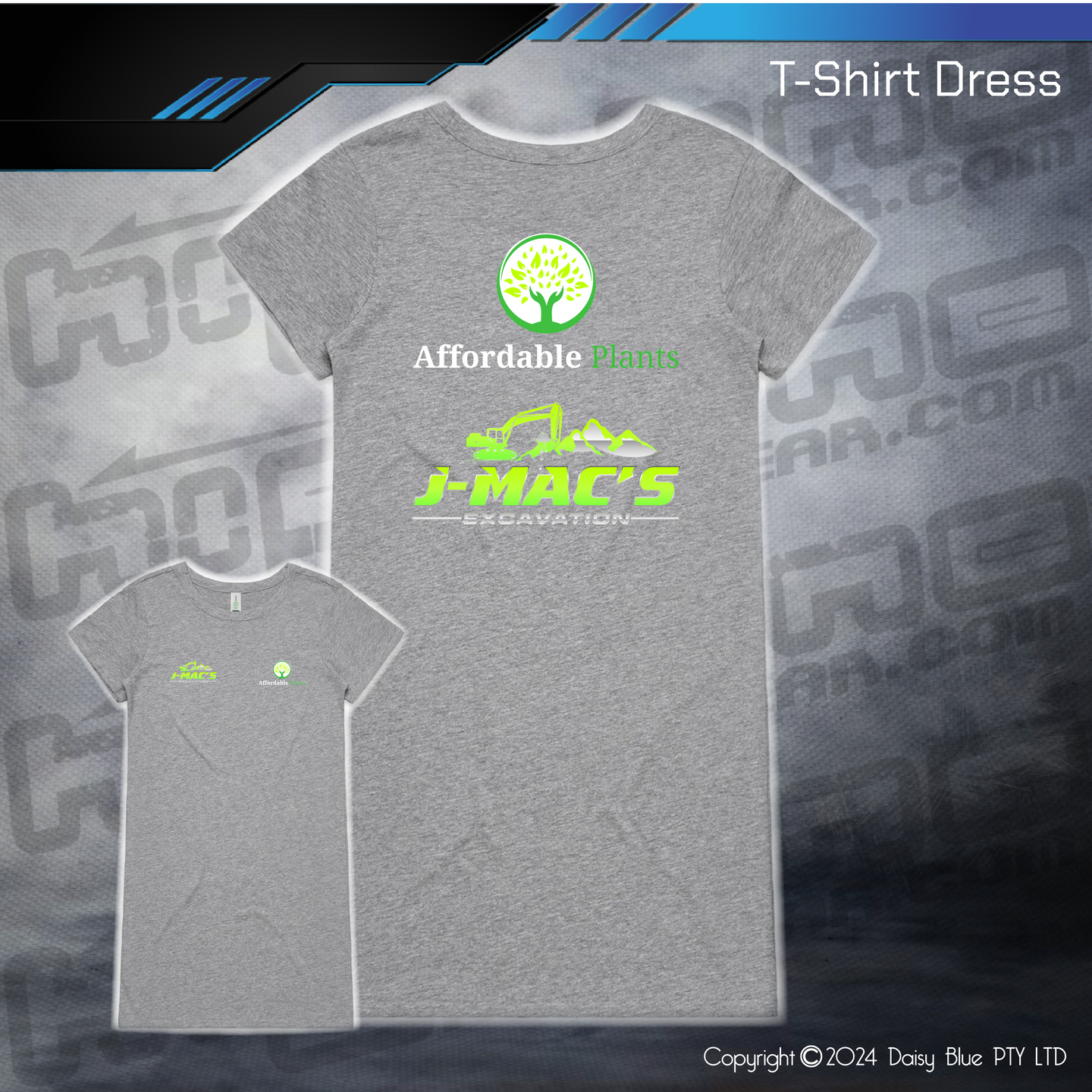 T-Shirt Dress - JMAC Excavations/Affordable Plants