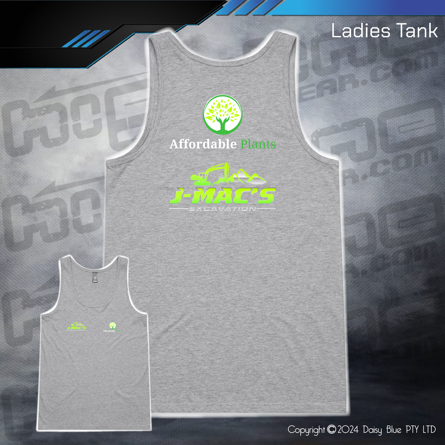 Ladies Tank - JMAC Excavations/Affordable Plants