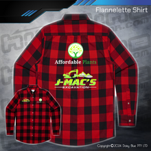 Load image into Gallery viewer, Flannelette Shirt - JMAC Excavations/Affordable Plants

