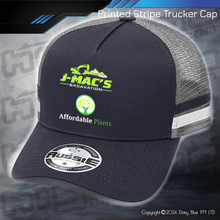 Load image into Gallery viewer, STRIPE Trucker Cap - JMAC Excavations/Affordable Plants
