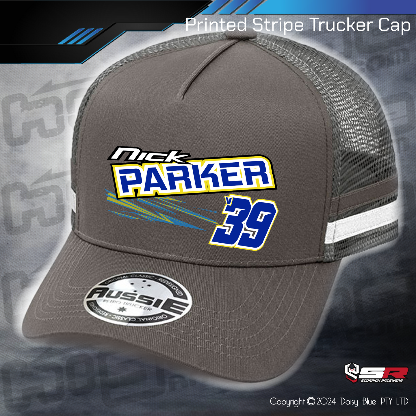 STRIPE Trucker Cap - Nick Parker