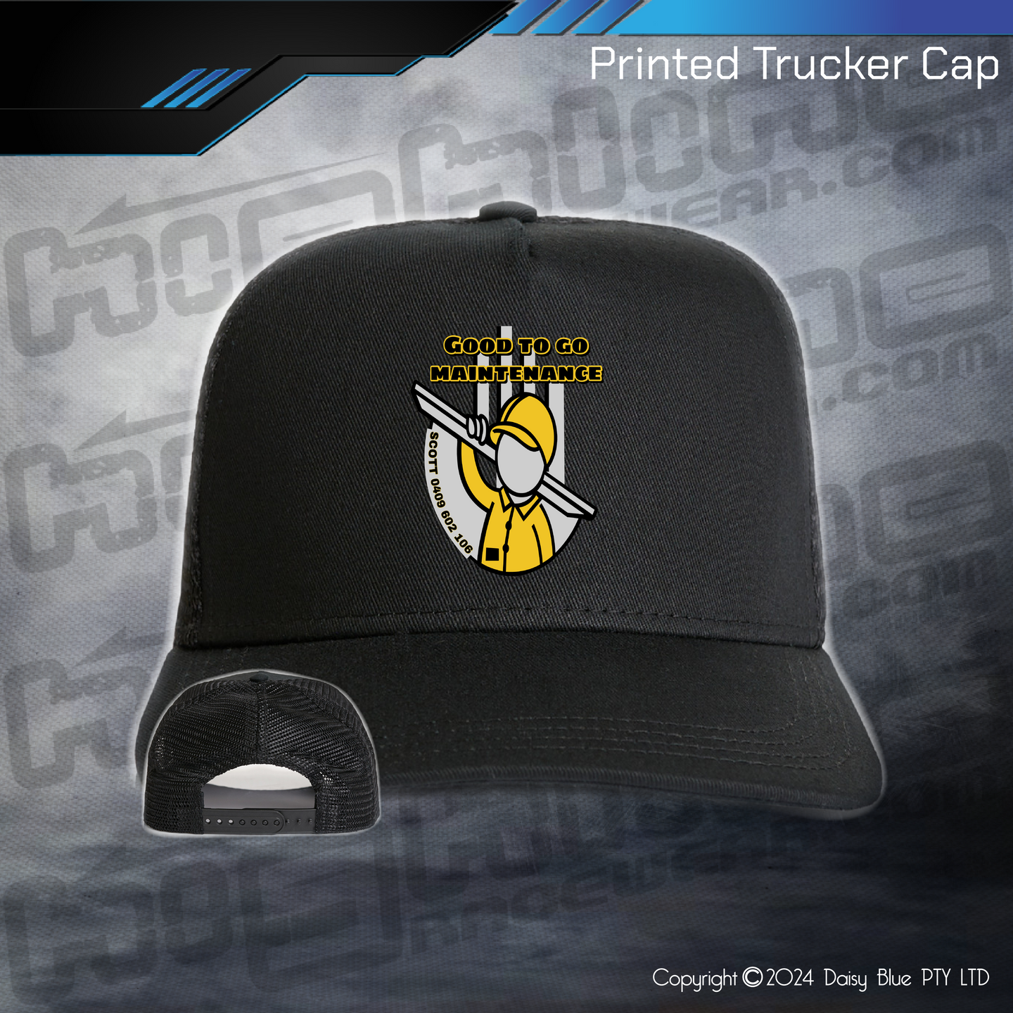 Printed Trucker Cap - Good to Go Maintenance