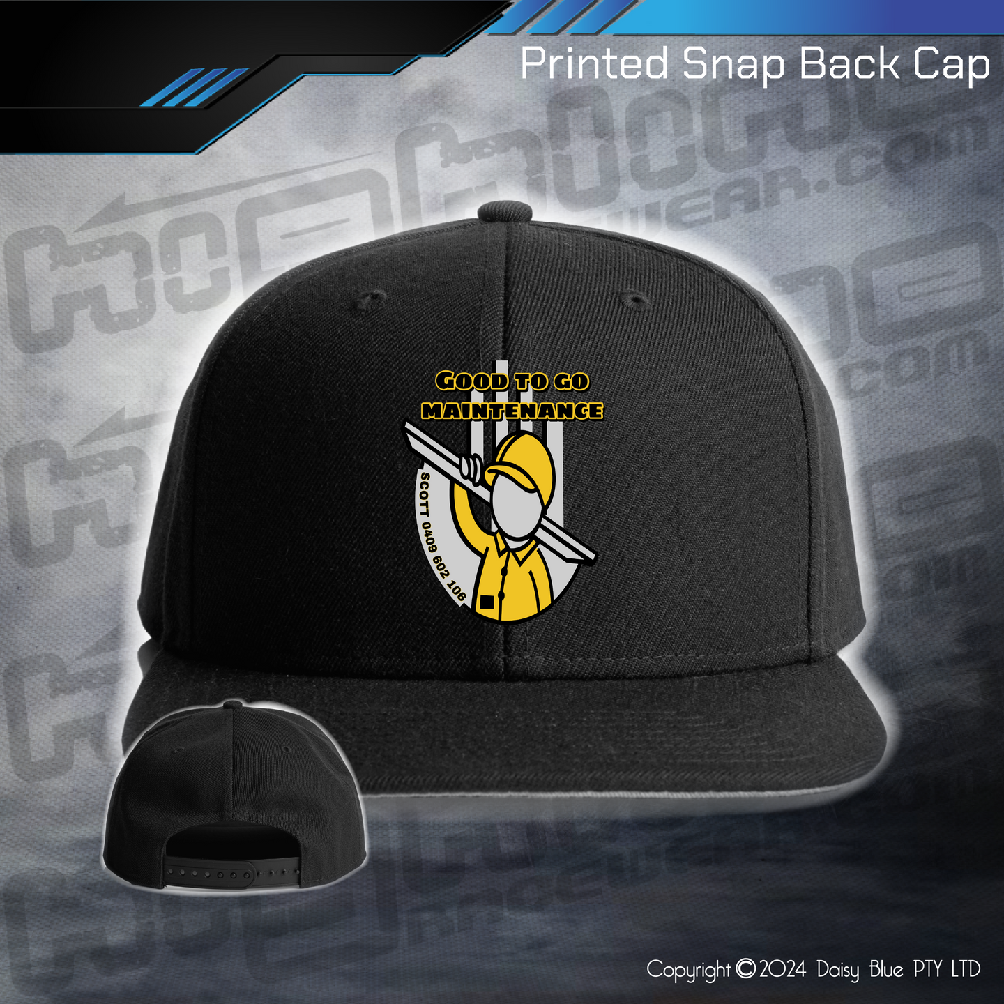 Printed Snap Back CAP - Good to Go Maintenance