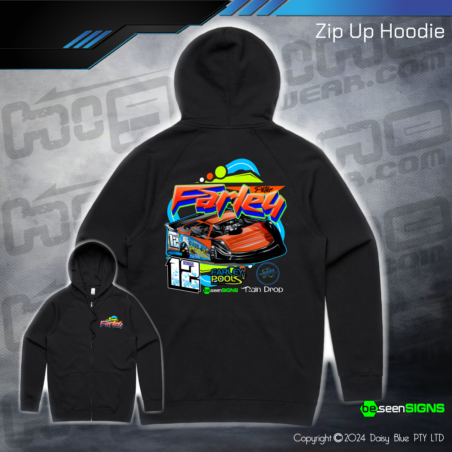 Zip Up Hoodie - Peter Farley
