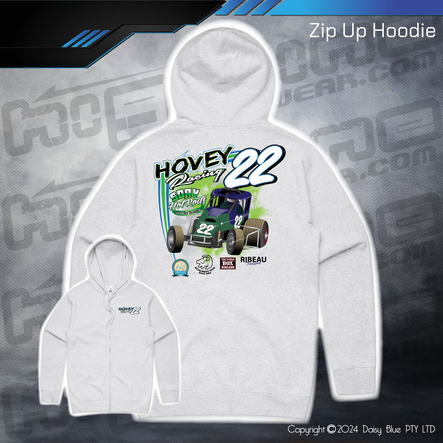 Zip Up Hoodie - Hovey Racing